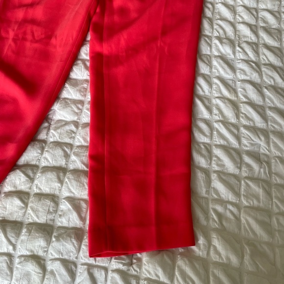 J. Crew Coral Bright Red Pants - Picture 3 of 10